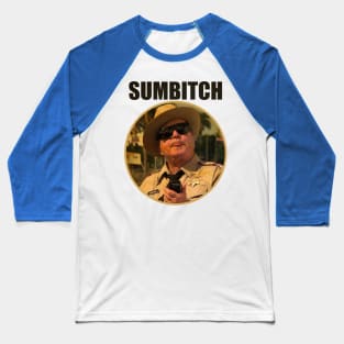 Sumbitch // Glasses Black Baseball T-Shirt